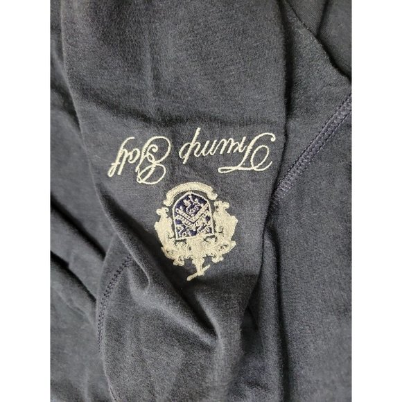 Tour Issue Benny Taylor Men's Pullover Sweater 1/4 Zip TASC Trump MGM Golf NAVY - Picture 7 of 10